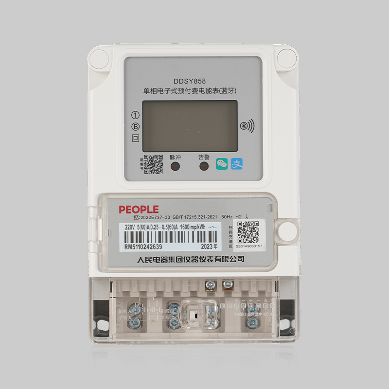 人民電器，人民電器集團(tuán)，人民電器集團(tuán)有限公司，中國人民電器，DDSY858型單相電子式預(yù)付費電能表(藍(lán)牙)