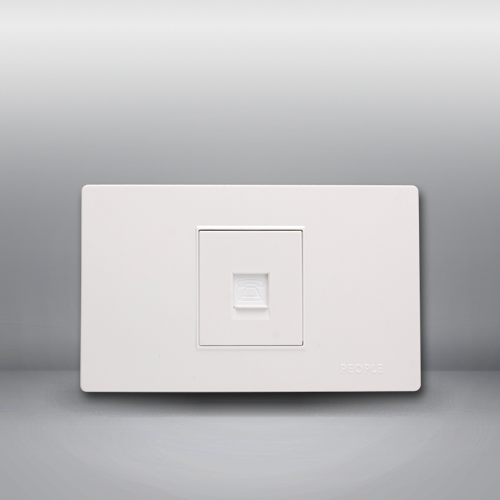 人民電器，人民電器集團，人民電器集團有限公司，中國人民電器，一聯(lián)電話插座(R118H)