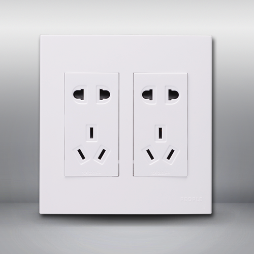 人民電器，人民電器集團，人民電器集團有限公司，中國人民電器，雙排五孔插座(R120WD)