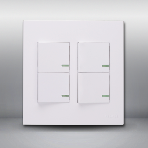 人民電器，人民電器集團，人民電器集團有限公司，中國人民電器，雙排四聯(lián)單控開關(R120WD)