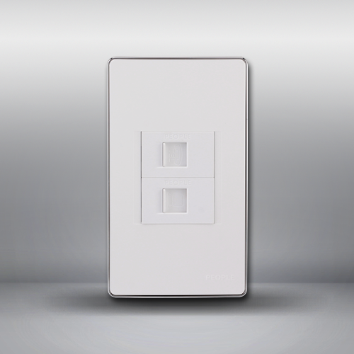 人民電器，人民電器集團(tuán)，人民電器集團(tuán)有限公司，中國(guó)人民電器，一聯(lián)電話電腦插座(R120WF)