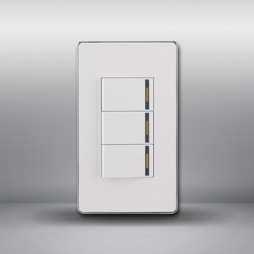 人民電器，人民電器集團，人民電器集團有限公司，中國人民電器，三聯(lián)單控開關(guān)(R120WF)