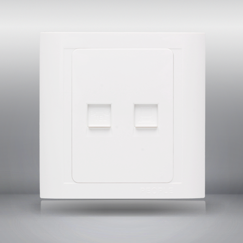 人民電器，人民電器集團(tuán)，人民電器集團(tuán)有限公司，中國(guó)人民電器，二聯(lián)電話電腦插座(R86C)