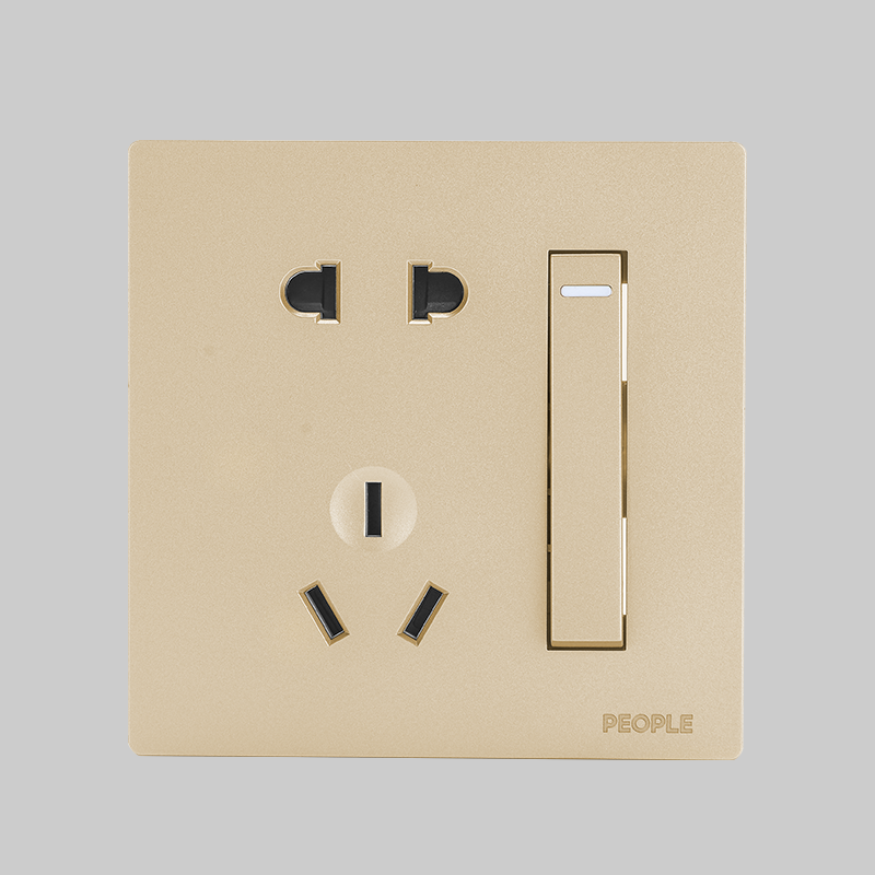 人民電器，人民電器集團(tuán)，人民電器集團(tuán)有限公司，中國人民電器，一開五孔插座(R86H5)